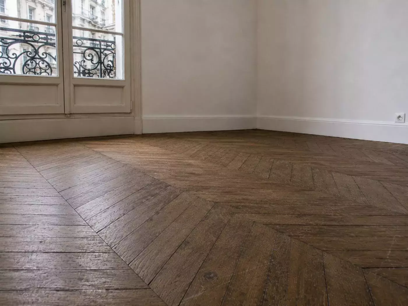 Parquet avant ponçage, second exemple